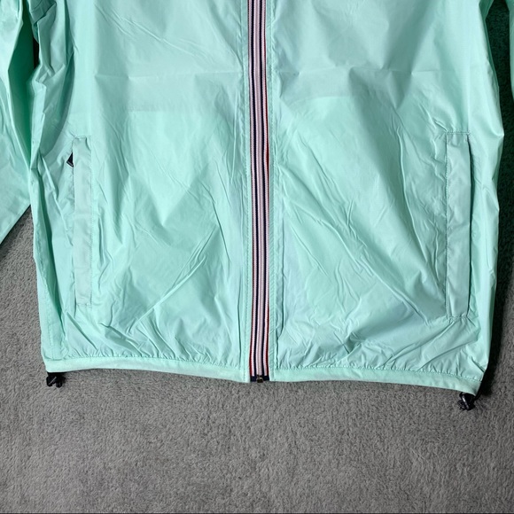 PEEKABOO BEANS Green Windbreaker Juniors Medium Full Zip Hoodie Lightweight Coat - Picture 8 of 13